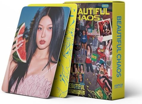 KATSEYE BEAUTIFUL CHAOS Lomo Cards – 55PCS KPOP Photocards for KATSEYE Fans