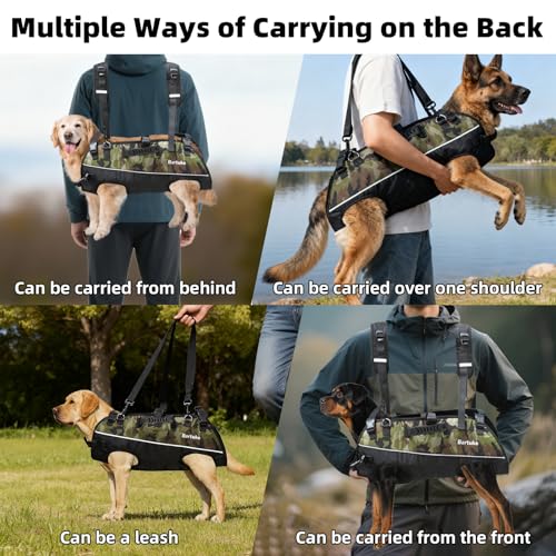 26'' Dog Lift Harness with handle - Adjustable Full Body Support & Recovery Sling Dog Lifter Vest Harness for Walking, Nail Trimming, Joint Injuries, Arthritis, Disabled Large Senior Dogs (L) - Image 3