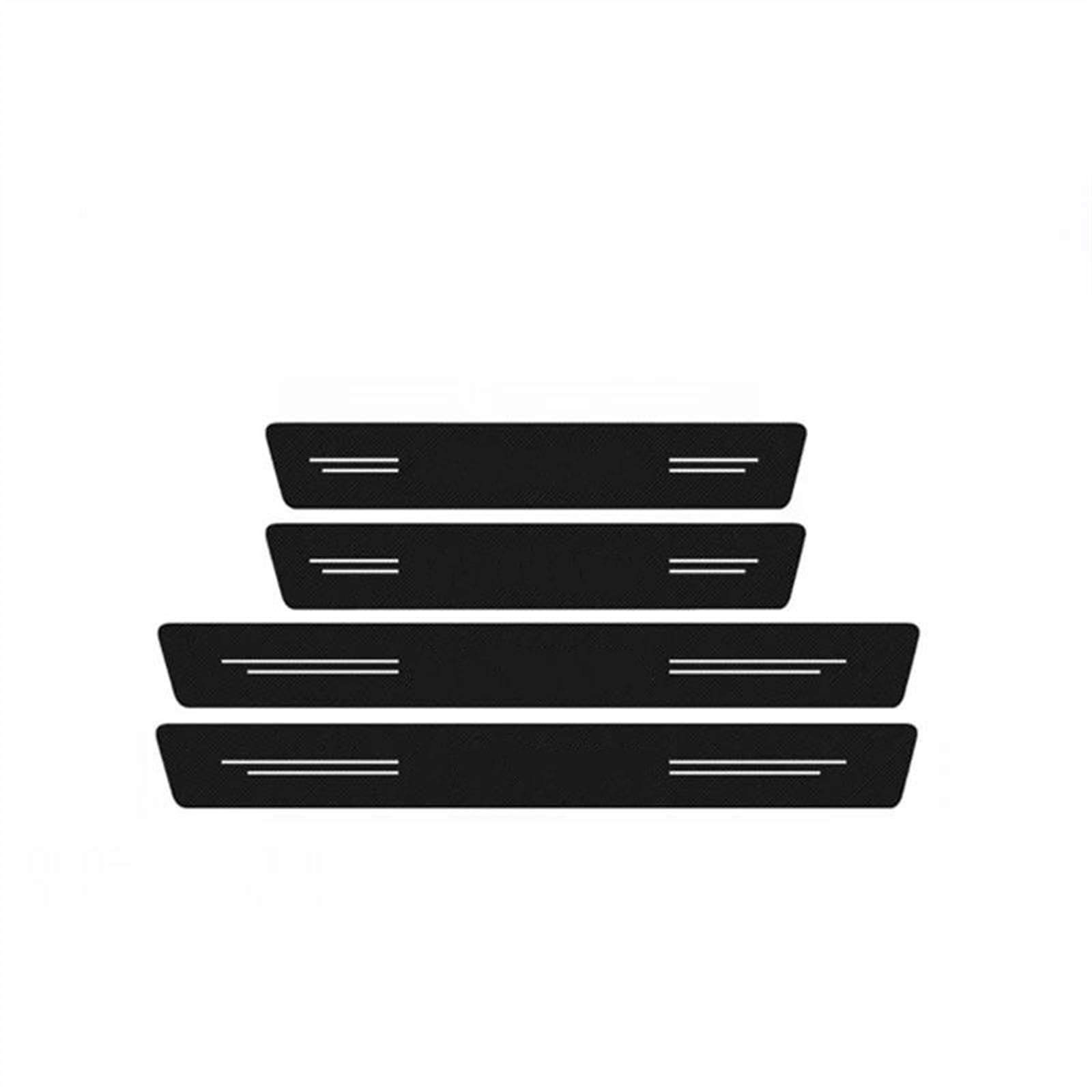 for OPEL for Mokka 2014-2019 2020 2021 Car Door Threshold Sill Protective Sticker Rear Trunk Bumper Decals Bumper Protector Strip(4Pcs Door sill)
