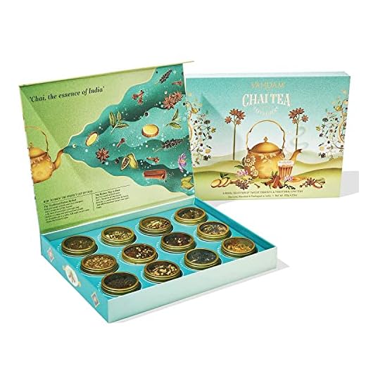 VAHDAM, Chai Tea Gift Set (12 varieties) Chai Loose Leaf Tea in Tin Caddy Gift Box | Exotic Chai Tea Blends | Gluten Free, Non GMO | Gifts for Men and Women | Gifts for Him/Her