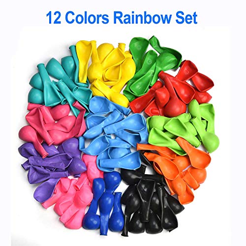 image for Kolavia 100 PCS Party Balloons, 12 Inches Premium Assorted Colorful Ba