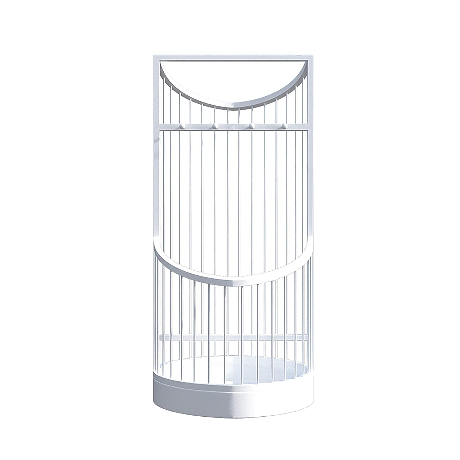 Porte-parapluie de couloir en métal blanc pour sublimer votre entrée