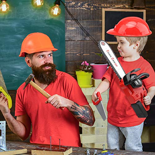 STEAM Life Kids Tool Set Electric Toy Chainsaw Costume - Kids Construction Toys Tools Costume Includes Kid's Hard Hat, Goggles, Battery Powered Chain Saw - Pretend Play Toy Tools for Boys and Girls
