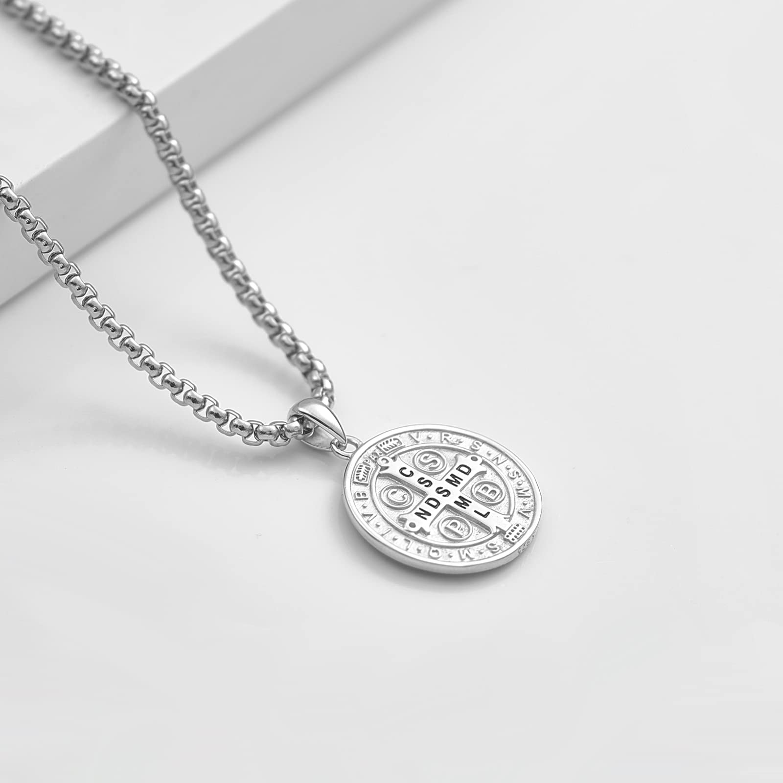 Snapklik.com : DOTBJ 925 Sterling Silver St Benedict Medal Necklace For ...