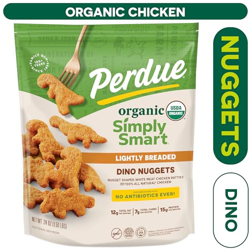 Perdue, Chicken Nugget Dino Frozen Organic, 24 Ounce