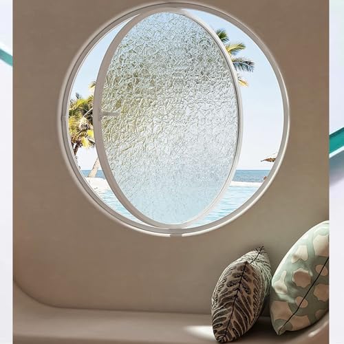 Obrotowa o 360° okrągła lampa portowa ze szkła hartowanego | okno do montażu podtynkowego ze stopu aluminium do łazienki sypialni salonu | elegancki biały design 60 cm akcent do dekoracji domu