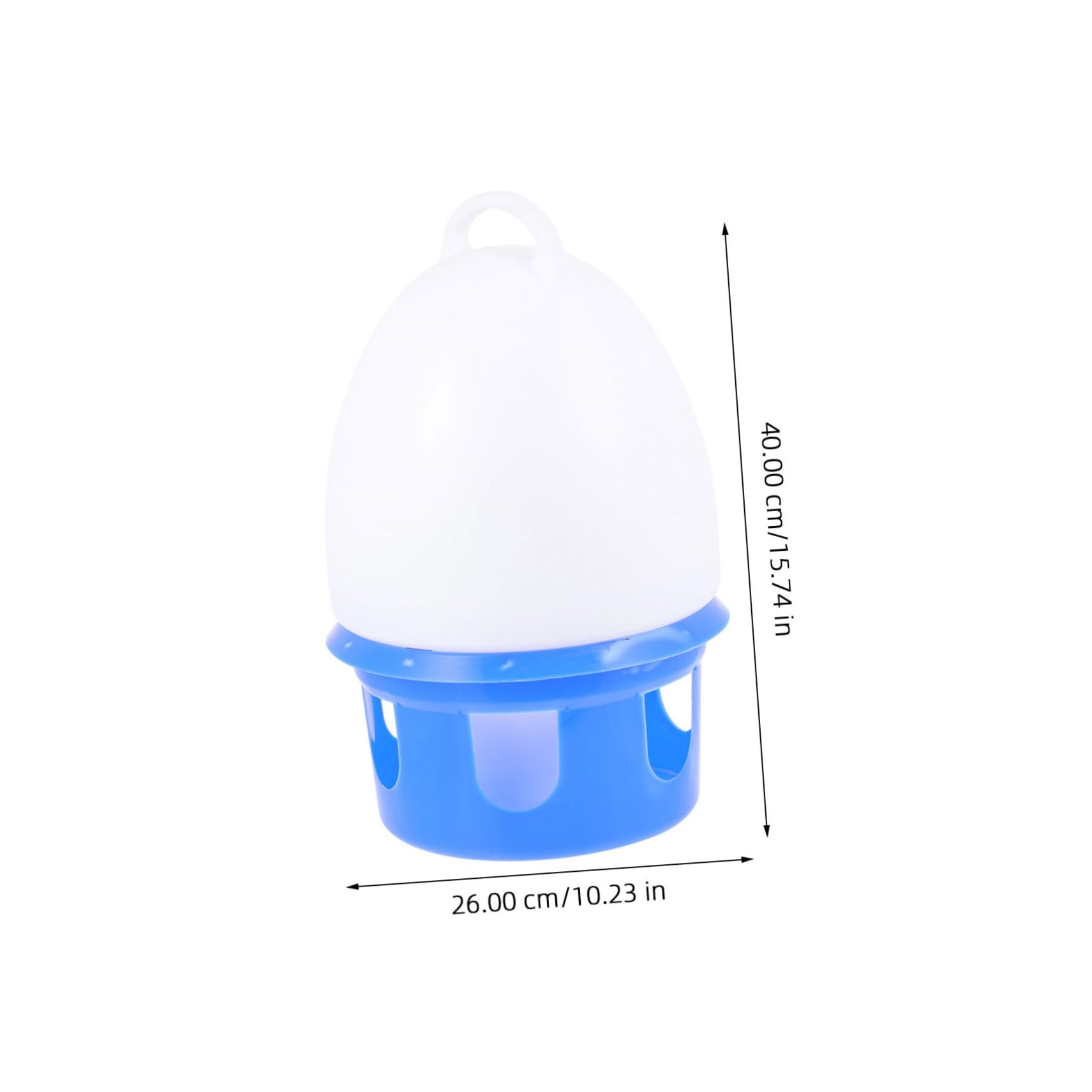 Abreuvoir pour Pigeons à Boire Autonome, PVC Bleu, Rond, 1 Pièce