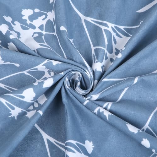 Image of Skyla Bedsheet for Double Bed| King Size 400 TC Cotton| 108 * 108 Inch Bedsheet|King Size Bedsheet with 2 Pillow Covers(Snow Flakes)