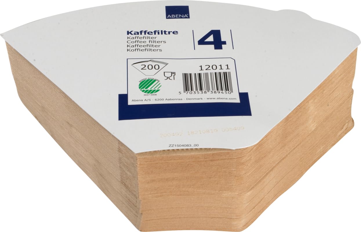 ABENA Disposable Coffee Filters, Brown