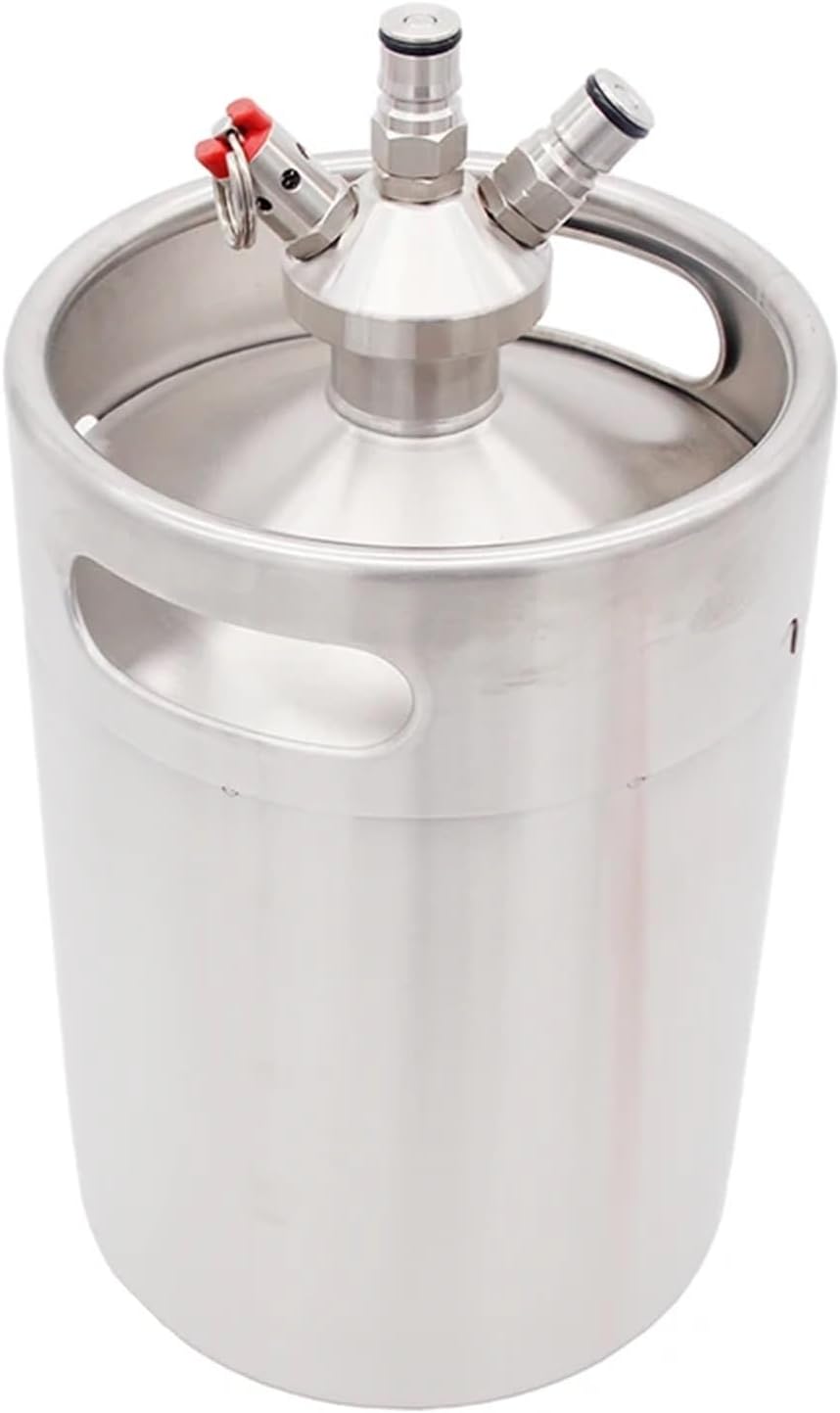 Mini Keg Ball Lock Tap Dispenser with Silicone Hose, 304 Stainless Steel Homebrew Dispensing Spear for Portable Draft Beer