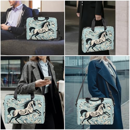 Bolso para portátil étnico étnico de 16 pulgadas, maletín delgado para negocios miniatura 7