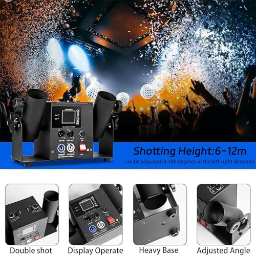 Machine à confettis – Streamer électrique avec télécommande pour DJ, boîtes de nuit, mariages, concerts et événements