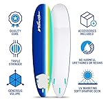 WAVESTORM 8ft Premium Classic Longboard Surfboard - Image 4