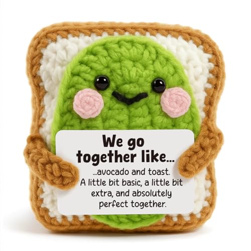 Heartfelt Gifting Crochet Avocado Toast Doll Couples Gift | Cute...