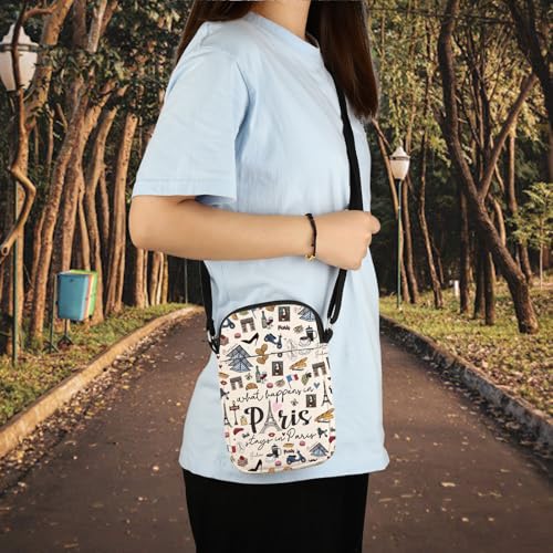 TSOTMO Paris Trip Crossbody Bag Paris Vacation Gift Paris France Gift Pairs Souvenir for France Lovers Eiffel Tower Gift4