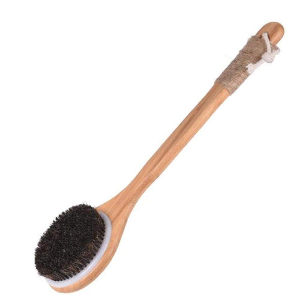 Szczotka pod prysznic Szczotka do kąpieli Szczotka do kąpieli naturalna Szczotka do kąpieli do masażu Szczotka do masażu ciała z długiej drewnianej szczotki pod prysznic Szczotki do ciała po