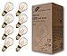 Produktbild greenandco 8x dimmbare Vintage Design LED Birne zur Stimmungsbeleuchtung | E27 A60 | klar | 2,3W 65lm | 1800K extra warmweiß | 320° | 230V | flimmerfrei | Edison Glühbirne