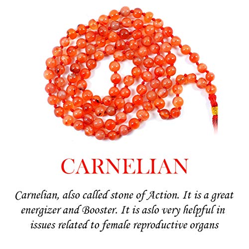 Image of Reiki Crystal Products Natural Reiki Feng-Shui Mala Necklace 6 mm Crystal Stone 108 Bead Jaap Mala for Men and Women