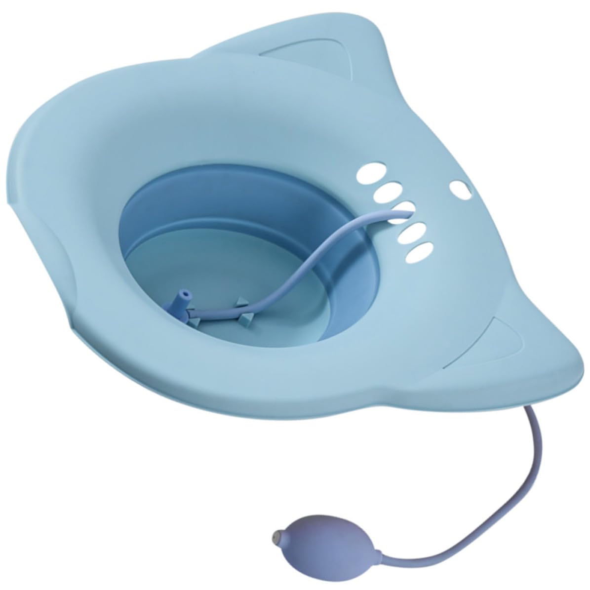 Bidé plegable para baño azul de PP TPR ideal para embarazadas 1