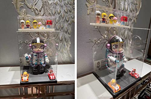 Thickened Clear Acrylic Display Case Assemble Countertop Box Storage Stand Protection Showcase For Figures Collectibles For Lego Models, 9.8X9.8X15.7In #TOP2