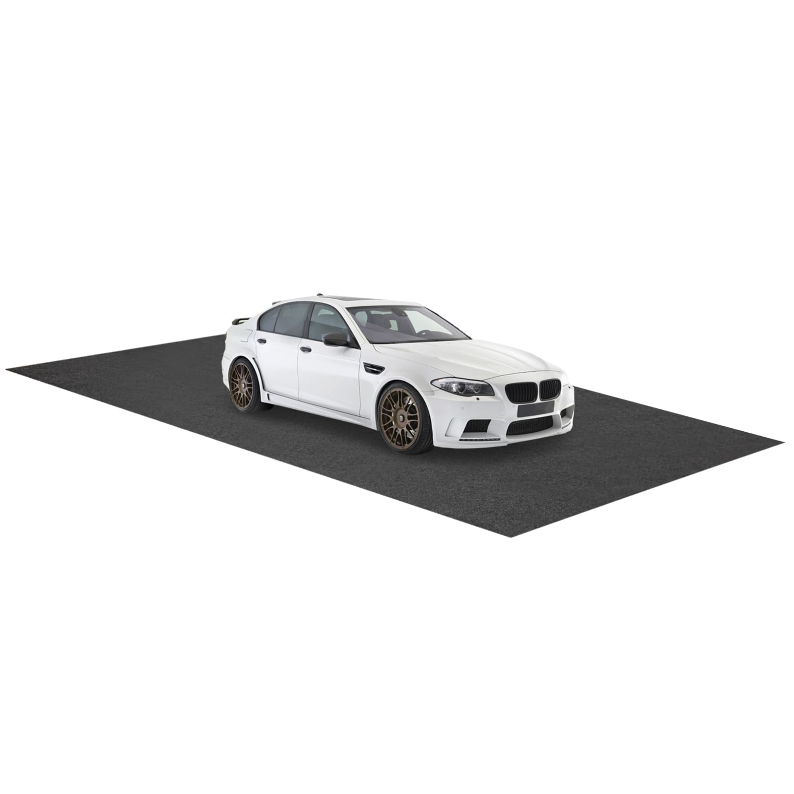 GYMAX Garagenmatte, Bodenmatte, zuschneidbarer Öl Auffangmatte, Garage Ölmatte, Garagenteppich mit Rutschfester Rückseite, Saugmatte für Werkstatt & Garage (220 x 800 cm)