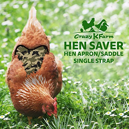 Image of Hen Apron /Saddle, Single Strap, Small, Butterfly Camouflage