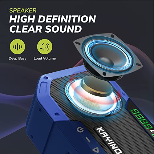 Portable Digital Am Fm Radio Waterproof Bluetooth Speaker,Hand Crank Solar Emergency Radio,5000Mah Cell Phone Charger,Noaa Weather Radio With Flashlight,Reading Lamp,Sos,Outside Radio For Patio,Beach #TOP3