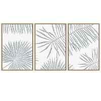 SIGNWIN 3 Piece Framed Canvas Wall Art Animal Illustration Canvas Prints Home Artwork Decoration for Living Room,Bedroom - 16
