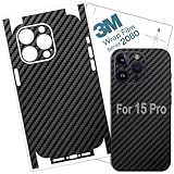 15 PRO Skin Wrap 3M Film Protective for Sides and Back Compatible with iPhone 15 Pro