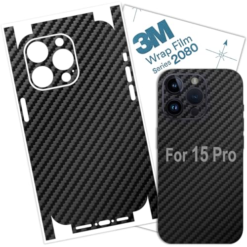 Film iPhone 15 Pro 3M carbone dos et tranches pour usage quotidien