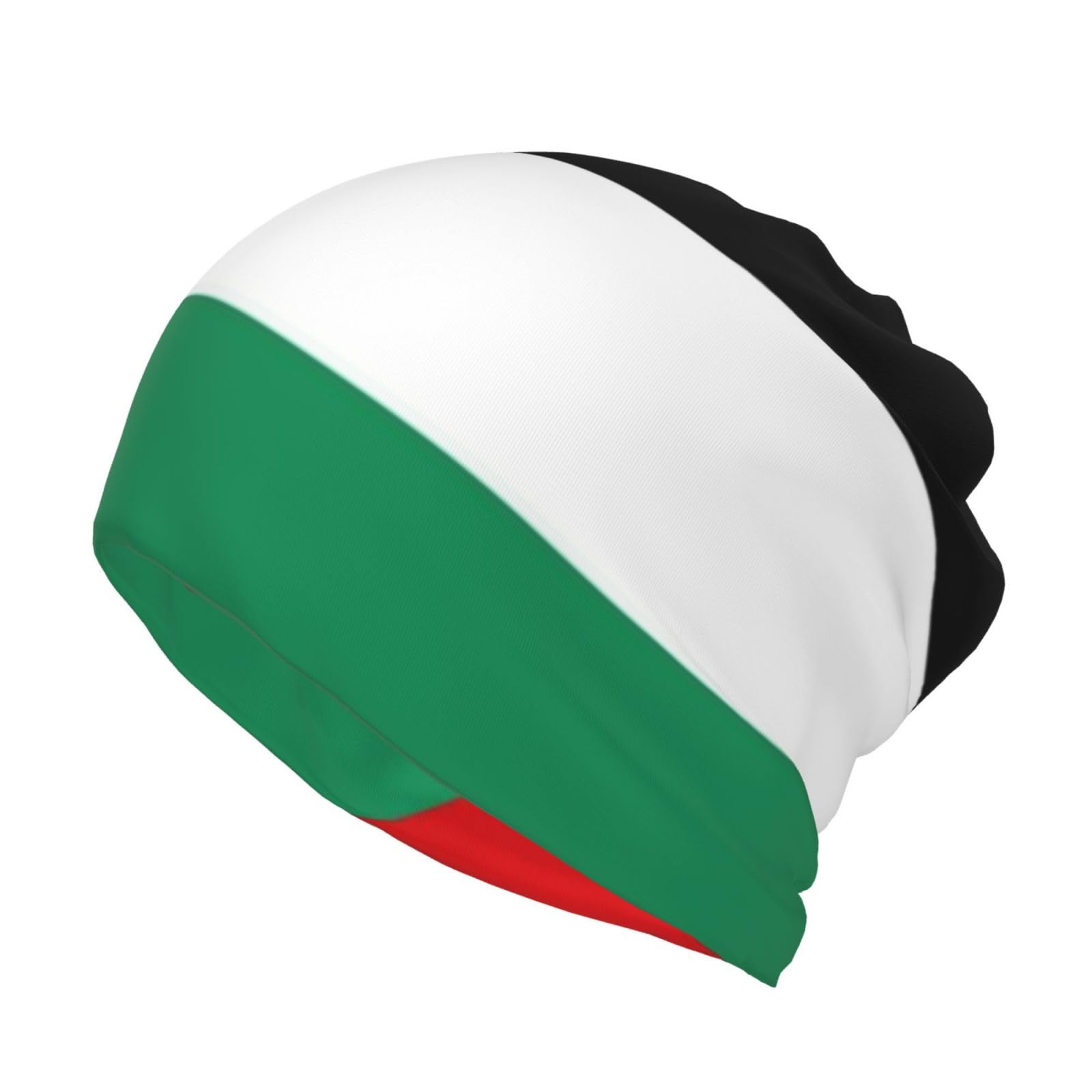 Flag Beanie Hat Caps Headwear Skull Cap Knitted Haitian Hat Scarf for Women Men