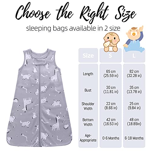 Baby Sleep Bag 0.5 Tog, 100% Cotton Baby Wearable Blanket, Sleeveless Sleeping Sack For Infant Toddler Kids 0-18Months #TOP5