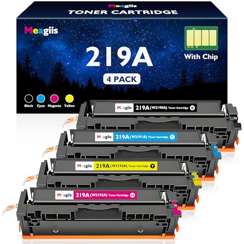 Cartouche HP 219A toner compatible HP Color LaserJet Pro 3202dn 3302fdw pack 4
