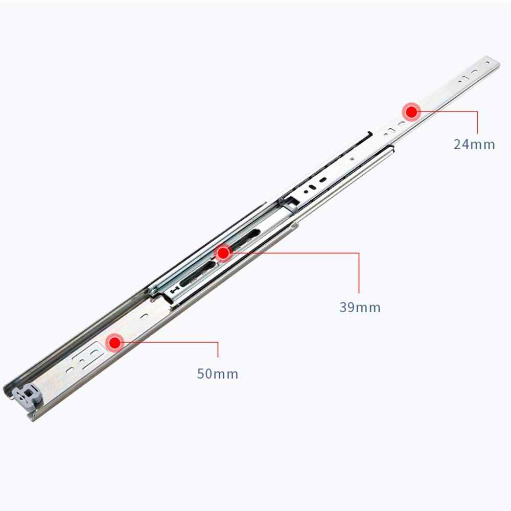 Prowadnice do szuflad kuchennych, Wytrzymałe, 3-składane prowadnice szuflad, z pełnym wysuwem(300mm(12inch))
