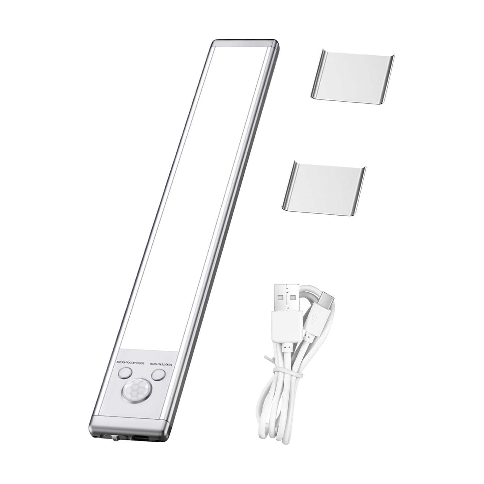 10cm Rechargeable Led Under Cabinet Lights USB Motion Sensor Kitchen, Smart Led Strip Under Cupboard Kitchen Lights, Magnetic Closet Light Bar, Cordless Dimmable Under Counter Light for for Kitchen