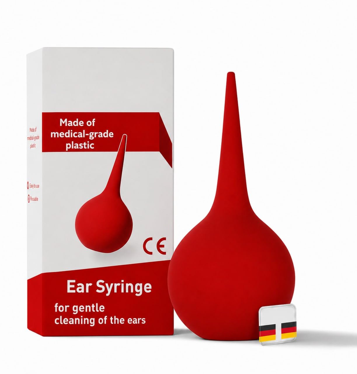 Ear Wax Remover Syringe | Soft Medical Grade PVC Ear Cleaner | Gentle Ear Cleaning Bulb for Kids & Adults | Reusable 135ml Ear Cleaner-image-18