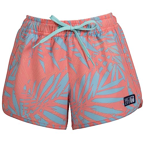 Salt Life Girls' Jungle Vibes Youth Classic Fit Volley Shorts