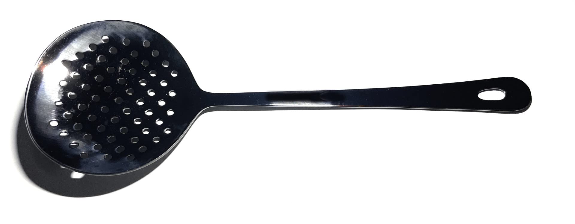 Küchenutensilien-Set aus Edelstahl, PVD-Schwarz, 4 Stück (Spatel, Schöpflöffel, Servierlöffel, Schaumlöffel, Schaumlöffel)