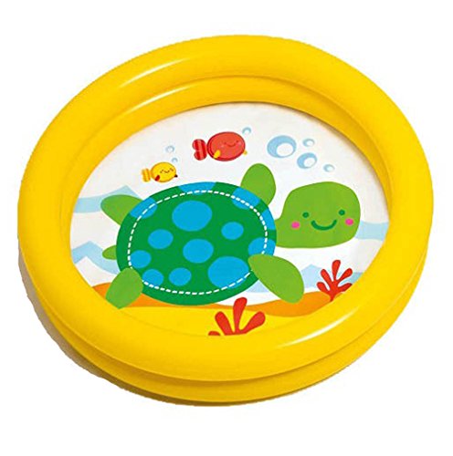 Intex 59409NP Plaschbecken Kinderpool My First Pool, 2-Ring, farblich sortiert (Gelb)