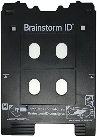 Brainstorm ID Inkjet PVC Card Tray for Canon PIXMA TS80XX, TS81XX, TS90XX, TS91XX Series Printers (Canon M Tray Printers)