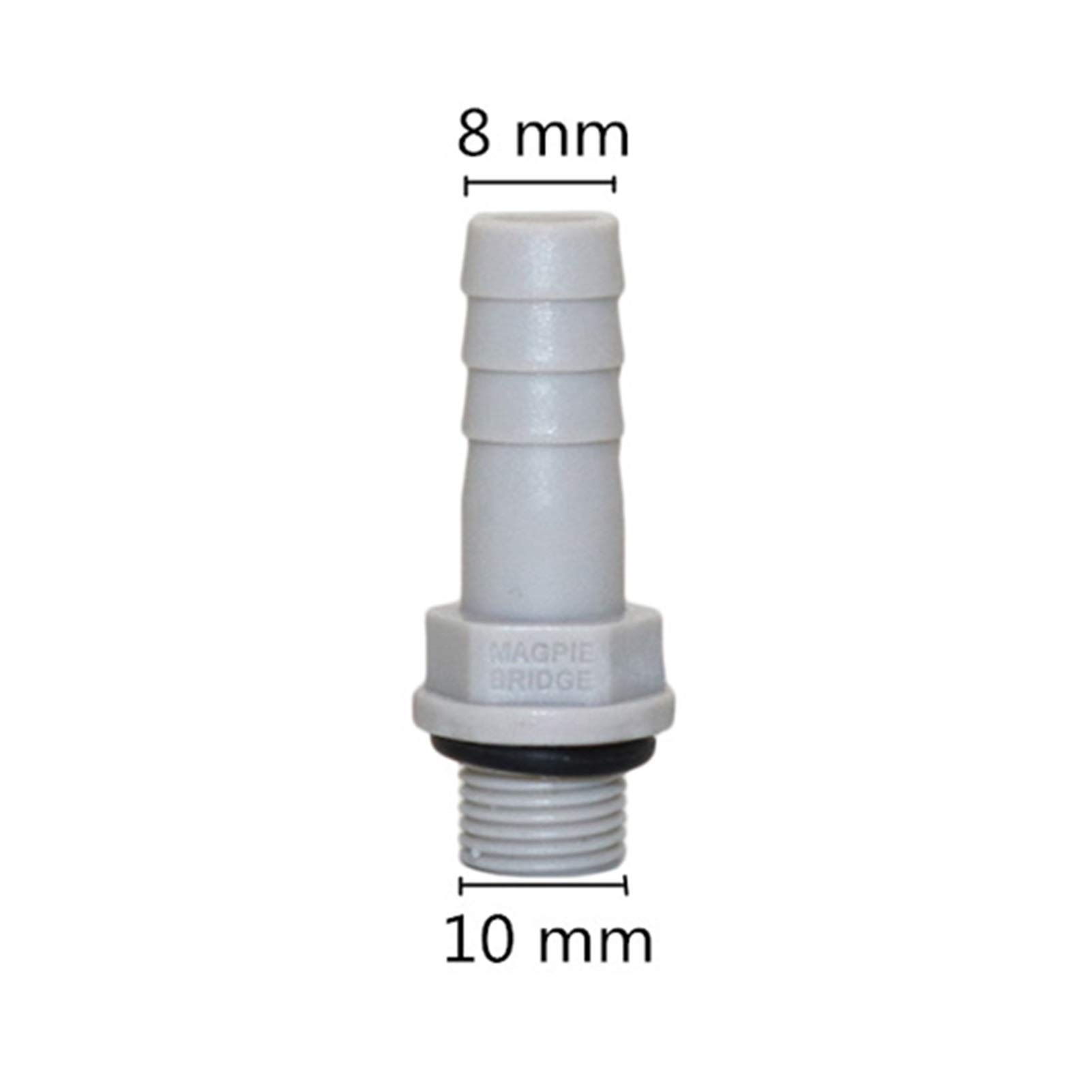 Giunto idraulico da giardino in acciaio filettato maschio per tubo dell'acqua da 1/8", filettatura 1/4" a 6/8/10/12 mm, 50 pezzi (colore: oro)