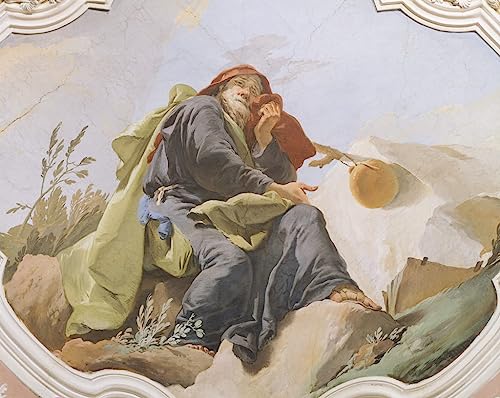 Tableau sur toile le prophète Isaïe par Battista décoration salon 60x90cm