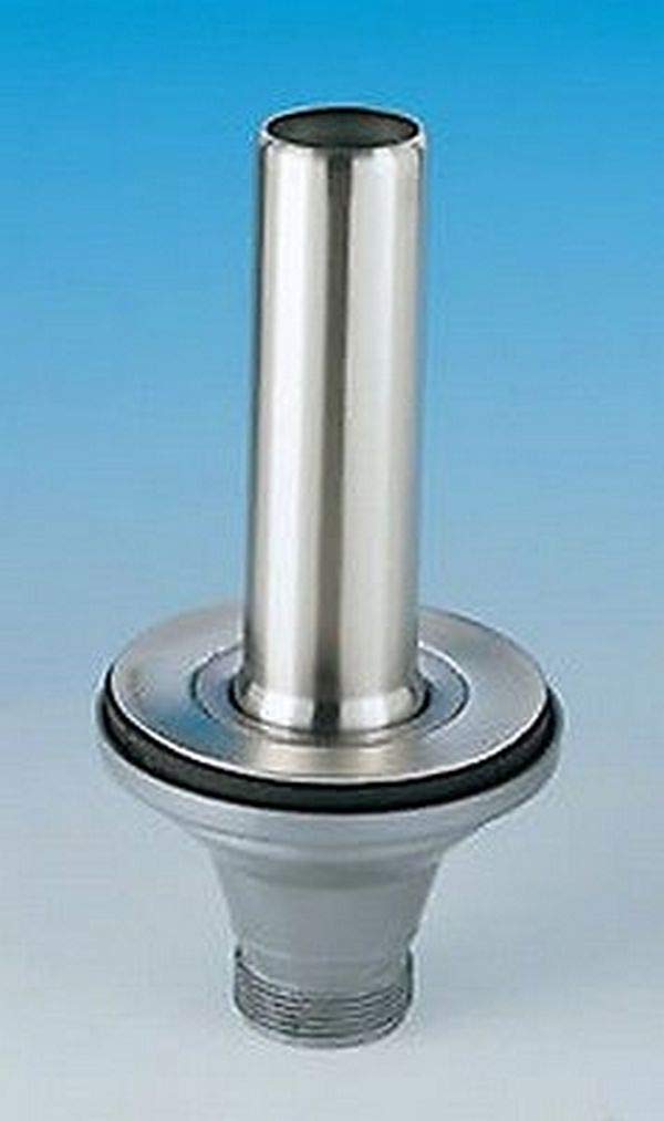 Lira - Bonde avec Tube de surverse Acier INOX 170mm pour évier diamètre 90mm