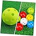 POPETPOP 12pcs Indoor Training Balls Lightweight Golf Practice for Enhanced Skills Bright Colors for Low Light Visibility Precision Drilling for Balanced Flight