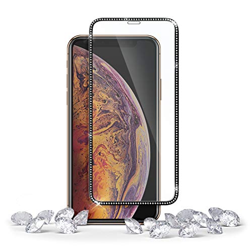 Ringke Invisible Defender Full Coverage Tempered Glass [Jewel Edition] Compatible with iPhone Xs (2018) Screen Protector, Compatible with iPhone 11 Pro (2019) (1 Pack)