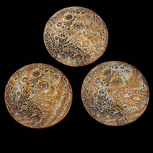 Moneda Mokume-Gane Luna 1 pulgada miniatura 5