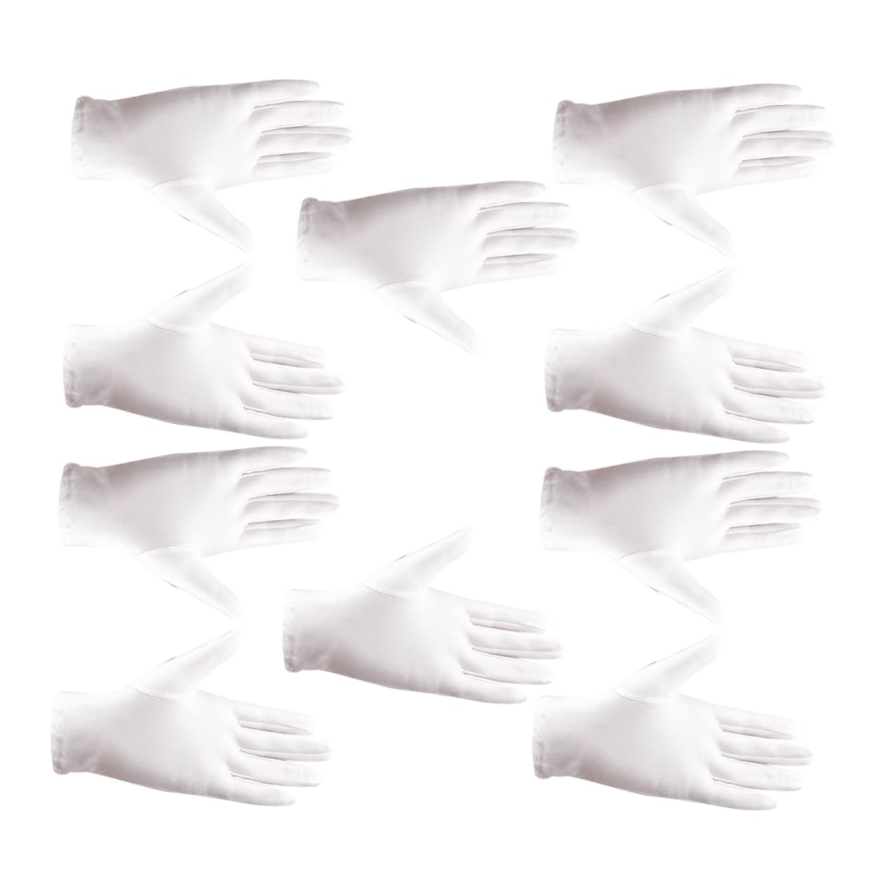 NULYLU 5 Pairs Stretchy Gloves for Jewelry Inspection Etiquette Glove Comfortable Spandex Material