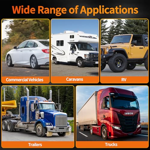 Yuanjoy LED Anhänger Rückleuchten Kit, 12V/24V Waterproof Turn Signal, Brake, Tail Light, Reverse, Fog, Reflector Light mit E Prüfzeichen Rückleuchten Anhänger Heckleuchten