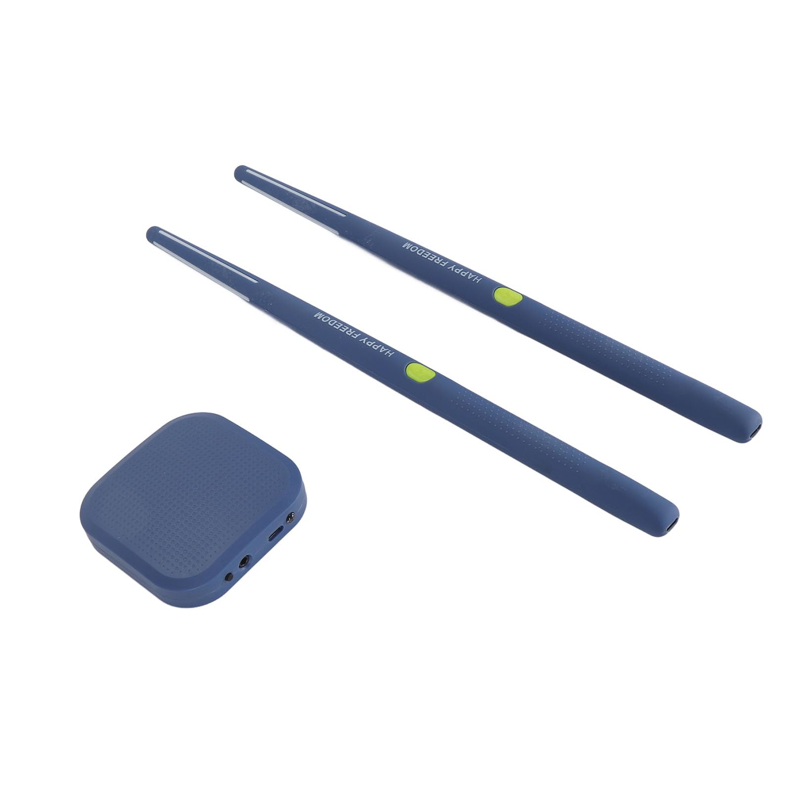 Electric Air Drum Set Motion Sensing Recognition Portable Compact Sticks for Beginners Gifts Adults Children (Blue)