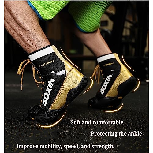 Professional Boxing Shoes Men's and Women's Breathable Wrestling Shoes Training Shoe for Adult Non Slip Fitness Sneakers4